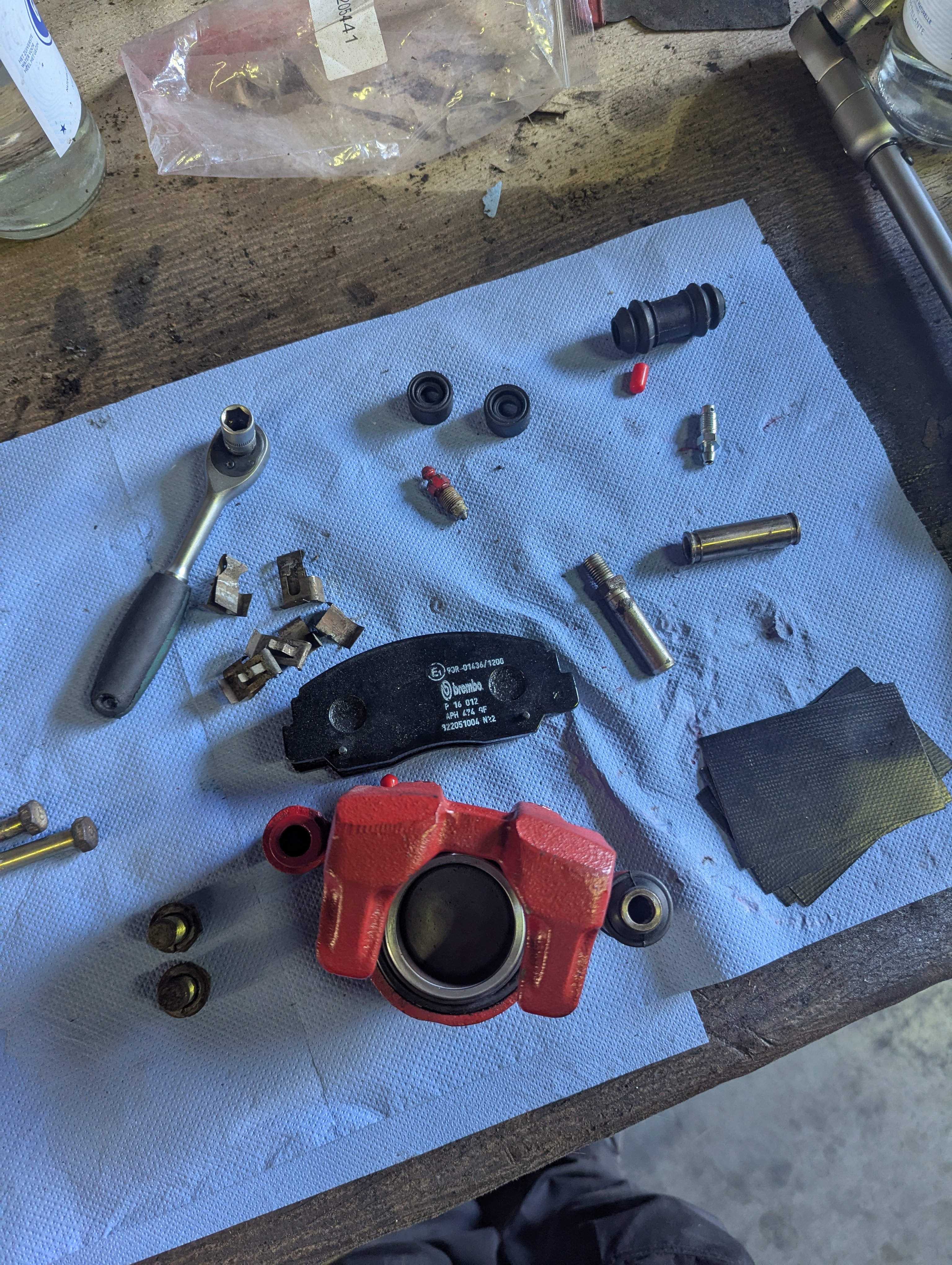 Brake caliper rebuild
