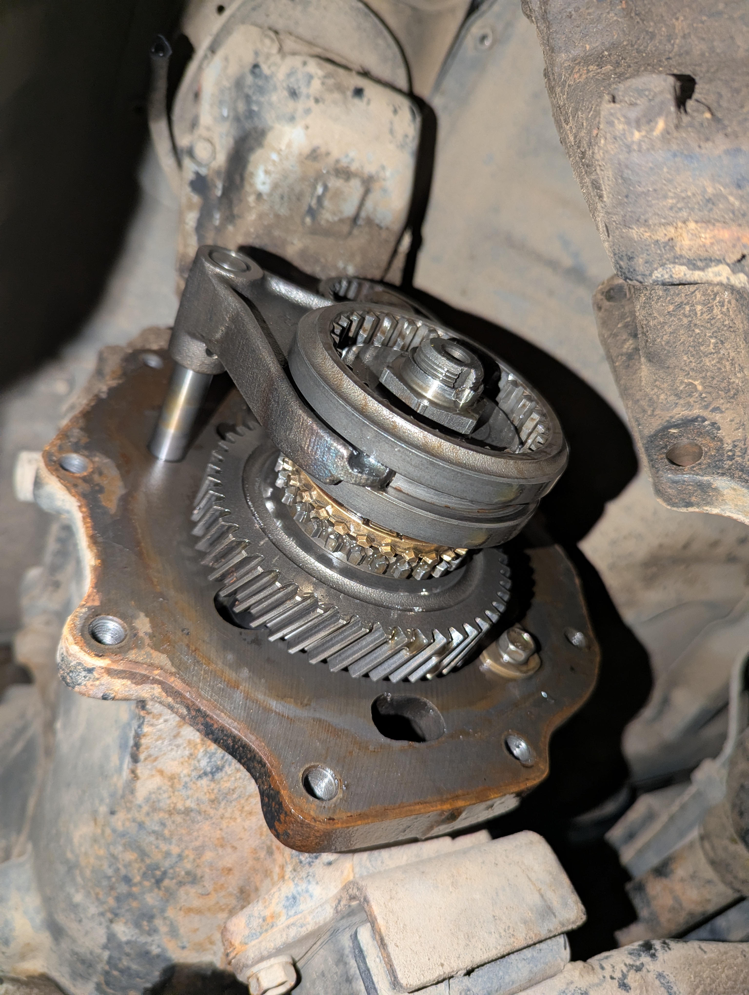 Gearbox output shaft nut