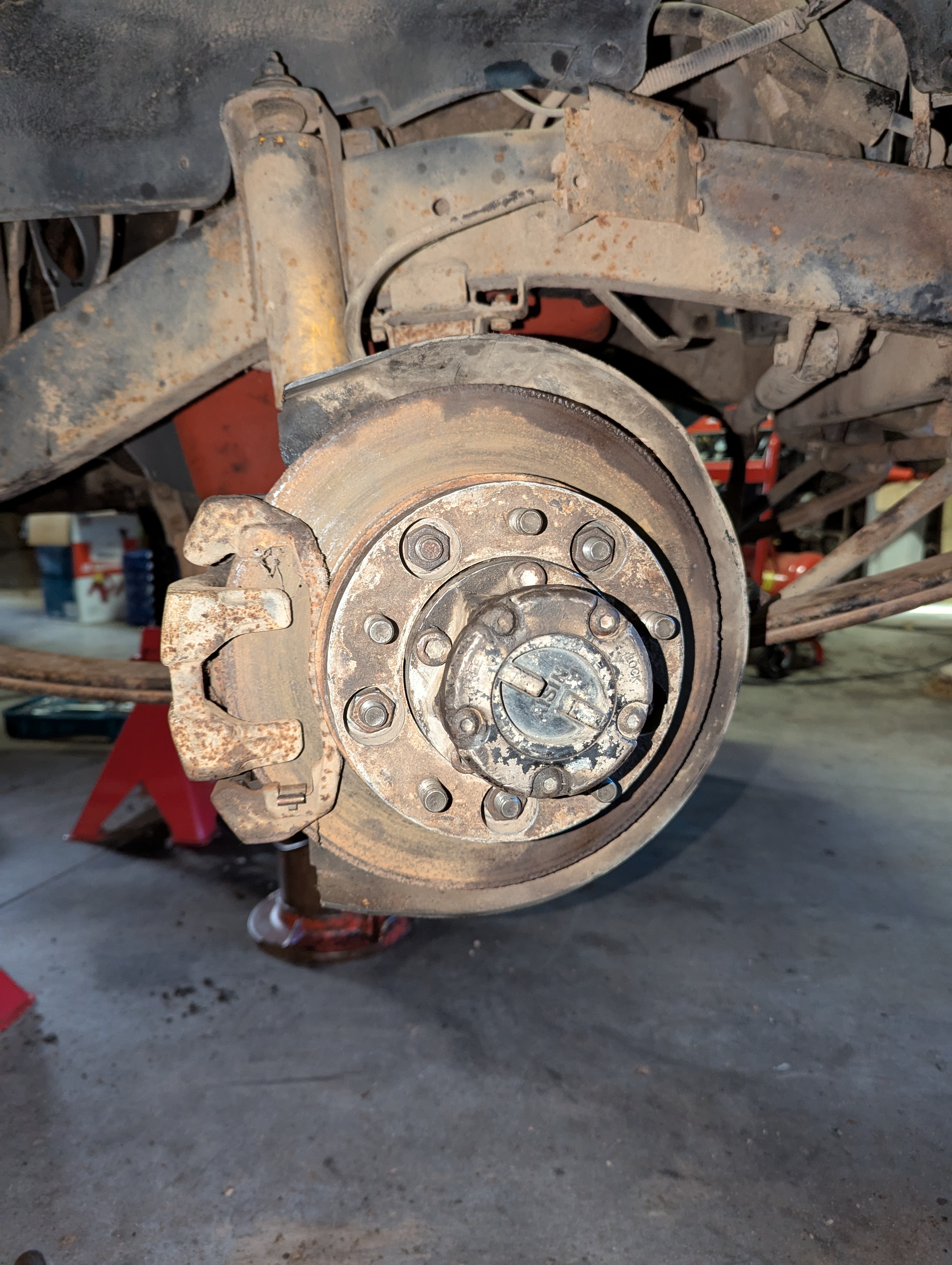 Front axle before restoration