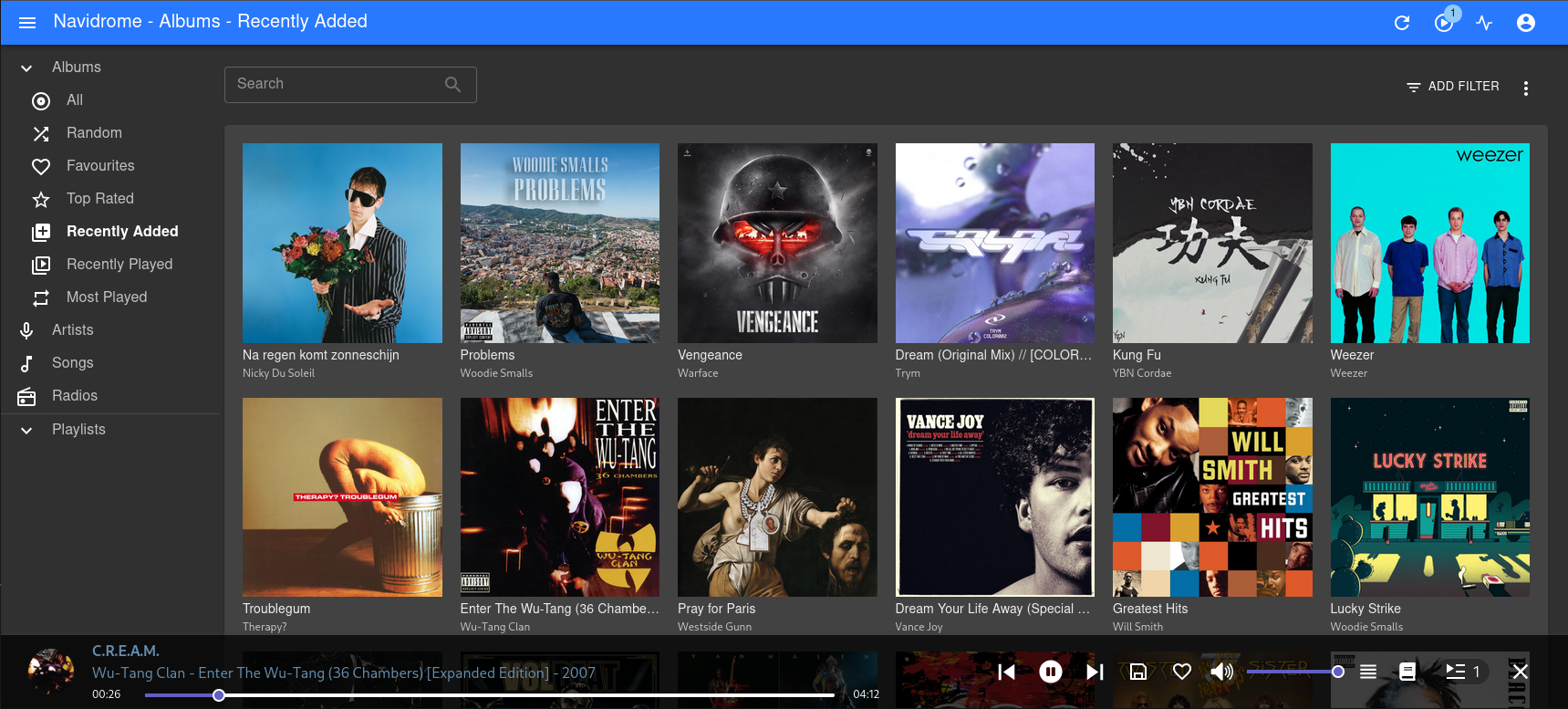 Navidrome screenshot